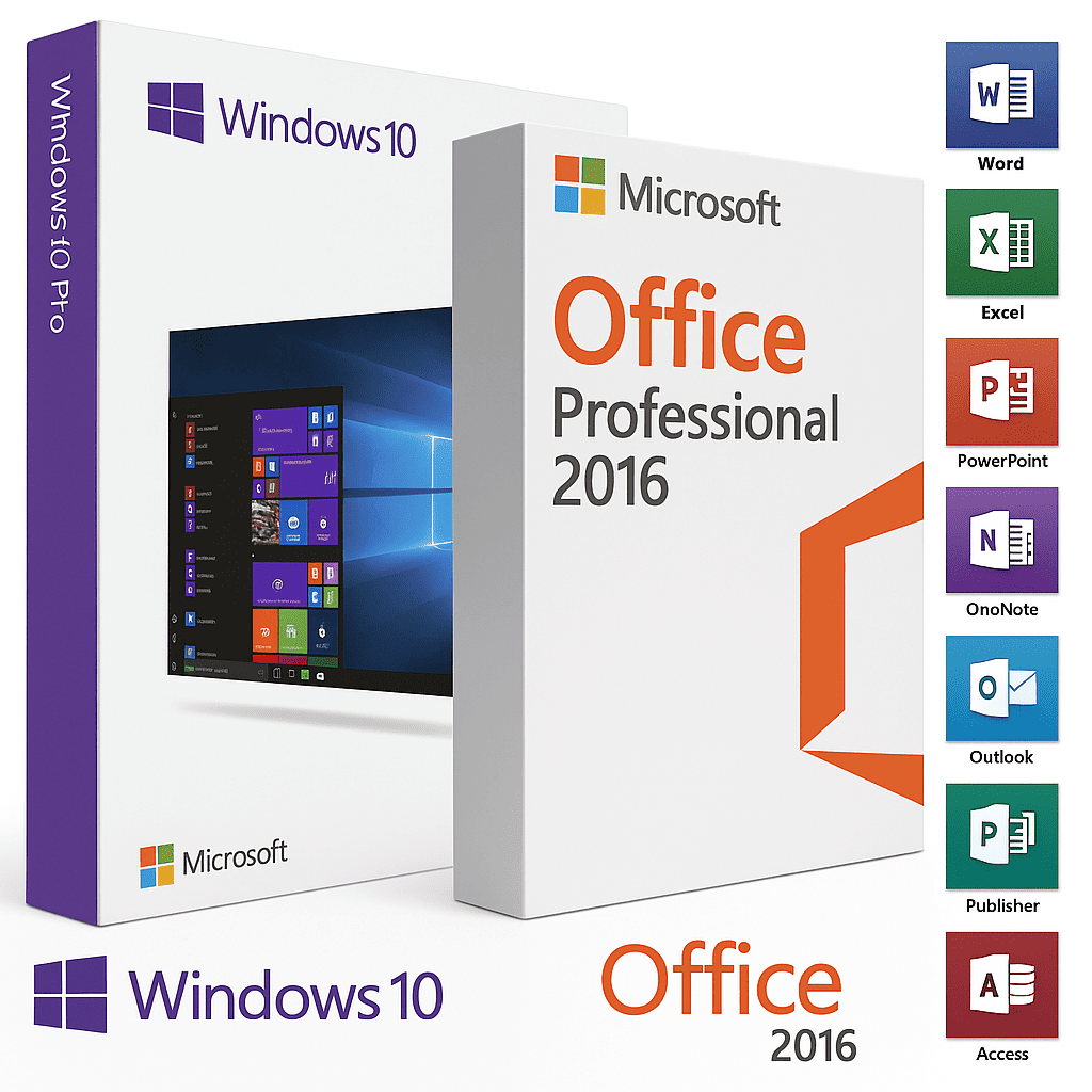 Windows 10 Pro + Office 2016 Pro